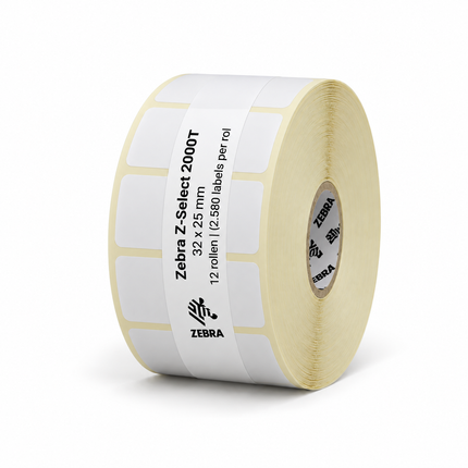 Zebra Z-Select 2000T | 32x25 mm | 12 Rollen (2.580 Etiketten pro Rolle)