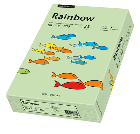 Euro-Label BV Rainbow A4 80 gram middelgroen, pak 500 vel