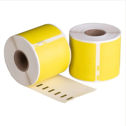 Dymo 99014 Geel compatible labels, 101 mm x 54 mm, 220 etiketten, permanent
