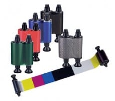 Evolis kleurenlint (monochroom), blauw