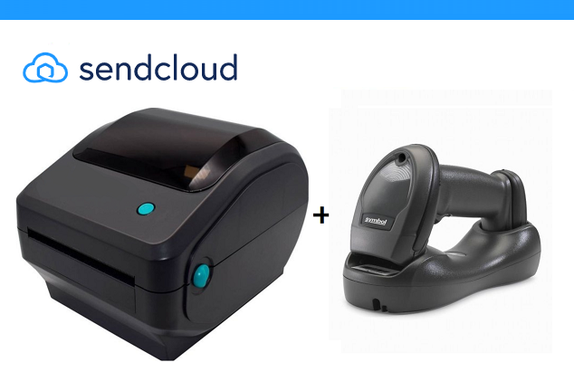 Choisissez ici le nombre d'étiquettes d'expédition / EL-1180 Imprimante d’étiquettes avec USB=Wifi - € 120,- / Zebra LI4278 sans fil avec socle - € 185,-